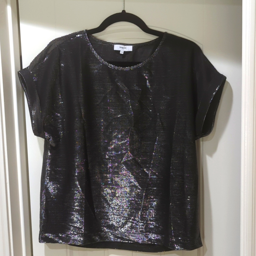 SUNCOO shimmer blouse